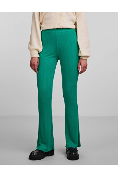 PIECES Pants, Green