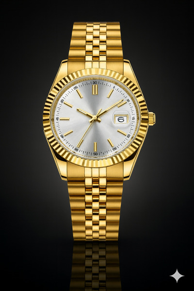 İ&A HOME Men's Steel Band Wristwatch – Premium Design, Quartz Movement