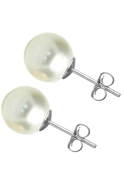 Kaskadda Cercei Perle Naturale 8–8,5 mm, Rotunde AAA, Aur Alb 14K (aur 585) | KASKADDA®