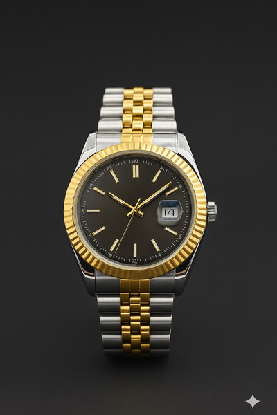 İ&A HOME Men's Steel Band Wristwatch – Premium Design, Quartz Movement