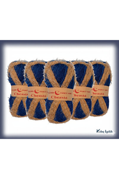 Lullaby Fancy Yarn El Örgü ipliği 5'li paket Chesta-05 - 100/240 gr/m (Triko Kazak-Bere-Atkı vb)