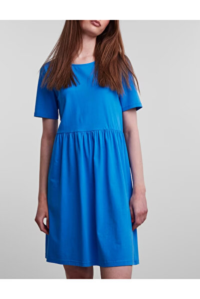 PIECES Rochie scurta, Albastru