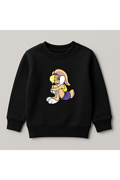 SVART WEAR Παιδικό φούτερ Lolly Bunny με στάμπα, 100% βαμβακερό, με λαιμόκοψη...