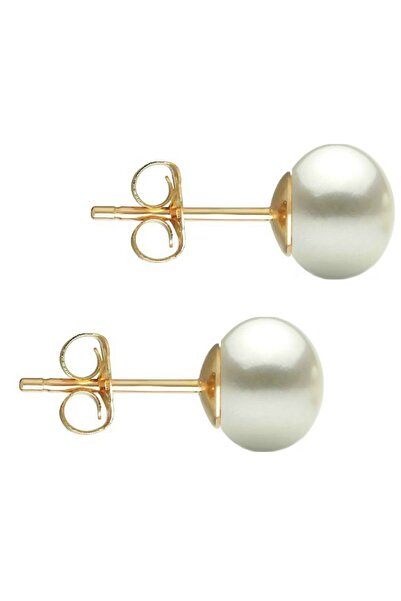 Kaskadda Cercei Perle Naturale Albe 7–8 mm, Aur 14K (aur 585), Calitatea AAA ...