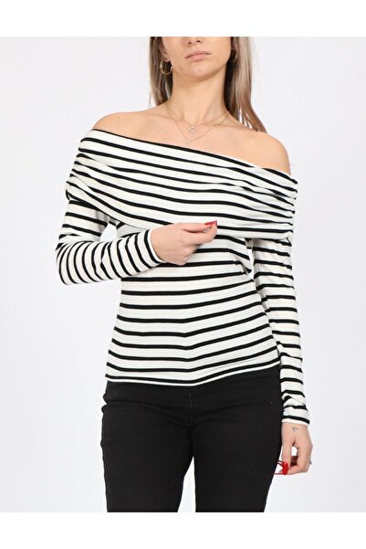 ONLY Blouse, White/Black