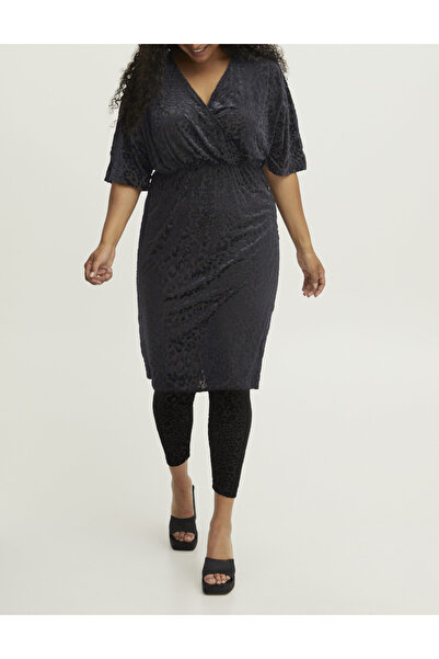 Fransa Curve Short dress, Black