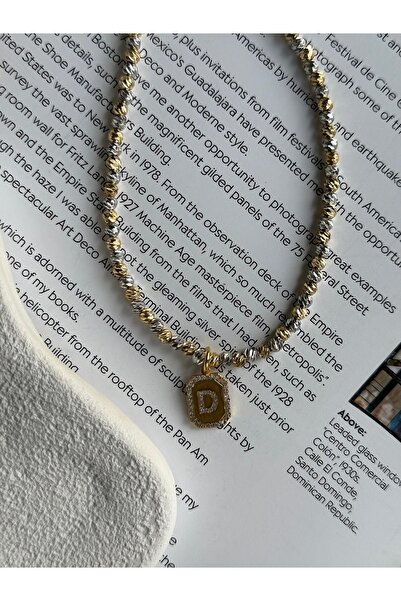 Rossetto Atelier D Letter Mix Color Dorika Necklace