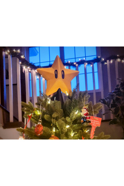 Della نجمة لطيفة على شكل عين لتزيين شجرة عيد الميلاد - زينة شجرة بتصميم لطيف