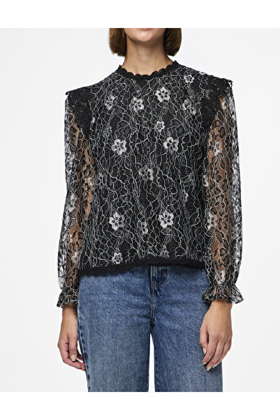 PIECES Blouse, Black