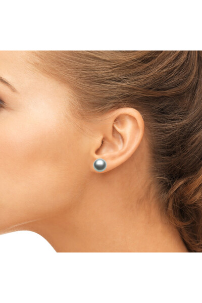 Kaskadda Cercei Perle Gri Naturale 7–8 mm, Tip Șurub, Argint 925 – Calitate AAA | KASKADDA®