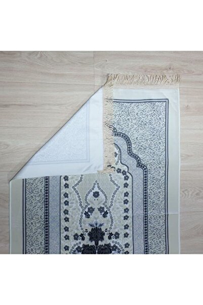 Reiashn Flower Lace Prayer Mat, Dark Gray, 80*120cm