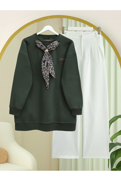 HİJABAYA Φουλάρι με έμβλημα Λεοπάρδαλης, 3 Κλωστές Ύφανσης