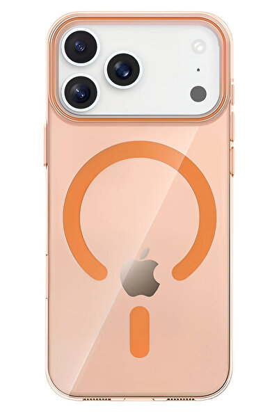 Fuchsia Apple iPhone 17 Pro Max Pc Blank Magsafe Compatible Cover - Orange