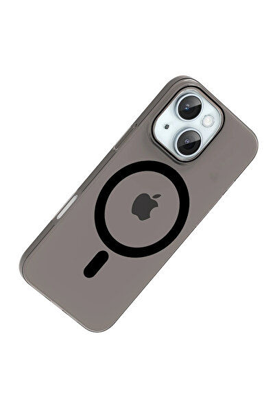 Fuchsia Apple iPhone 14 Pc Blank Magsafe Compatible Cover - Black