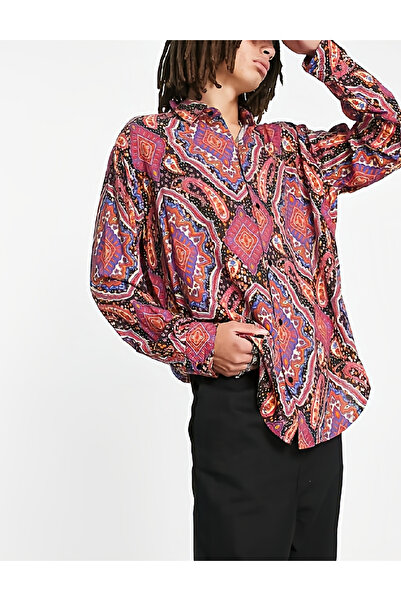 Reclaimed Vintage Camasa Oversize, Mix culori