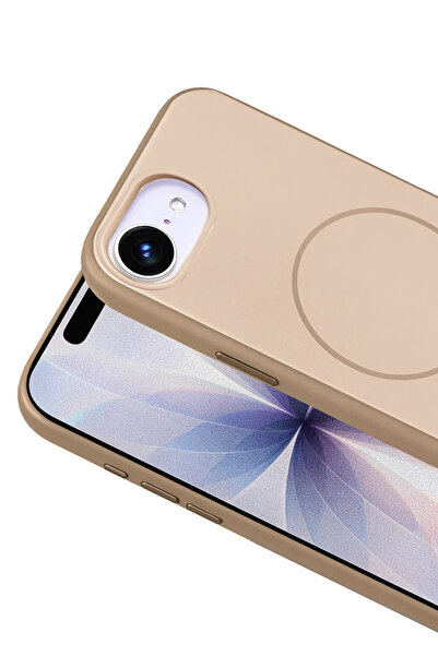 Fuchsia Apple iPhone 16E Neva Magsafe Compatible Cover - Gold