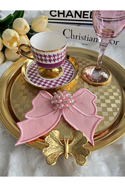 KUMSAL ÇEYİZ 1 Adet Sunumluk Peçete,Kokteyl Peçete,Kahve Yanı Sunum Peçetesi,...