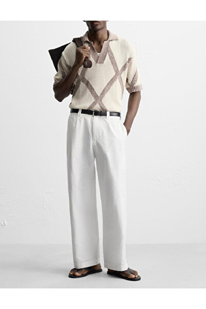 Evendi Blouse, Cream/Brown