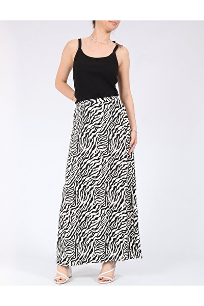 ONLY Fusta, Alb/Negru