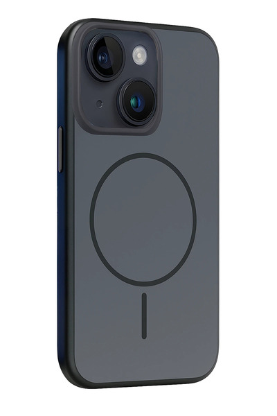 Fuchsia Apple iPhone 14 Neva Magsafe Compatible Cover - Black