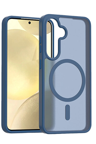 Fuchsia Samsung Galaxy S25 Fe Jota Magsafe Compatible Cover - Navy Blue