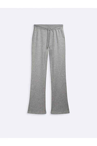 Ltb Flare Gray Sweatpants with Elastic Waistband