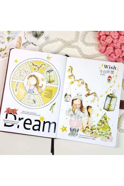 İthal K19-100cm Winter Dreamscape auto- croială li PET TAPE