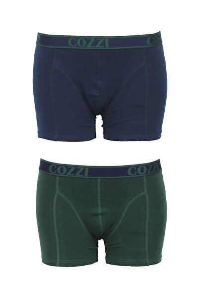 Evendi Boxer Set, Green/Navy Blue