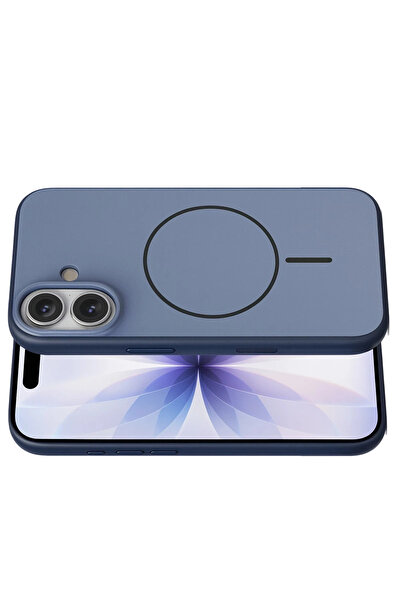 Fuchsia Apple iPhone 17 Neva Magsafe Compatible Cover - Navy Blue