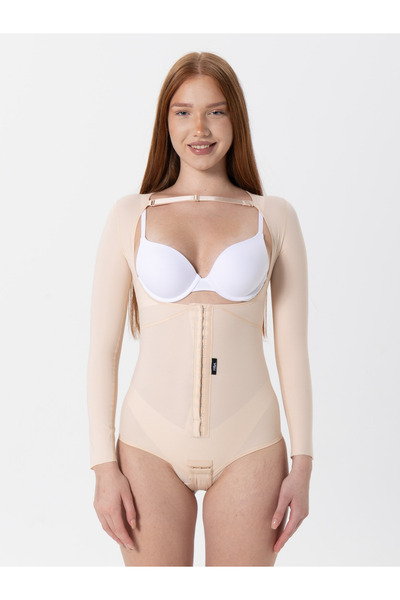 H&A Korse Kopçalı Kollu Mayo Korse Medikal Liposuction Karın Germe Doğum Sonr...