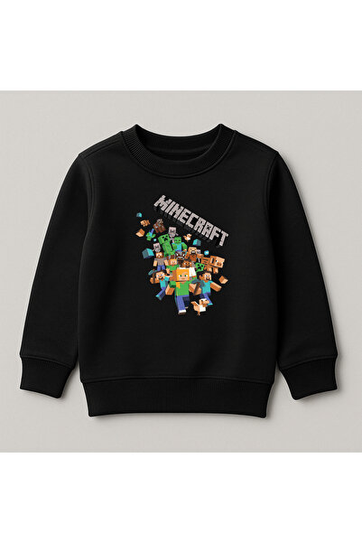 SVART WEAR Світшот для дітей з принтом Minecraft, 100% бавовна