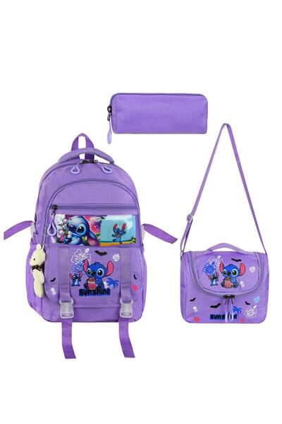 QİELL Rucsac pentru fete cu suport termic pentru creion și accesorii în stil ...