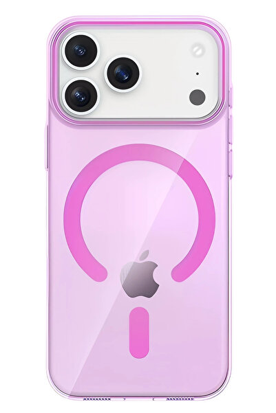 Fuchsia Apple iPhone 17 Pro Pc Blank Magsafe Compatible Cover - Pink