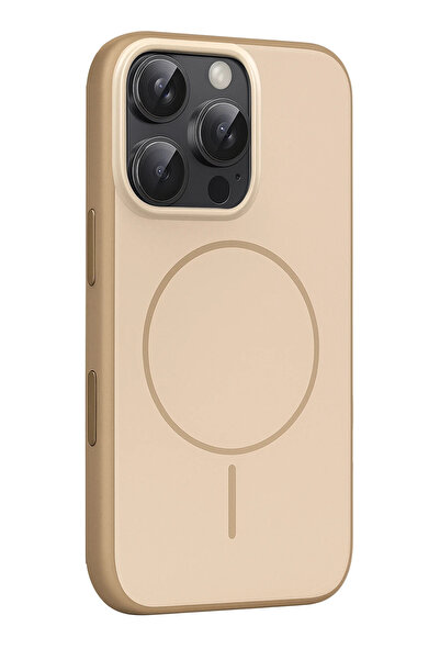 Fuchsia Apple iPhone 16 Pro Max Neva Magsafe Compatible Cover - Gold