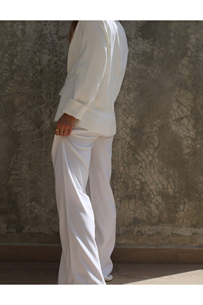 Labelrail x Collyer Twins Pantaloni, Alb