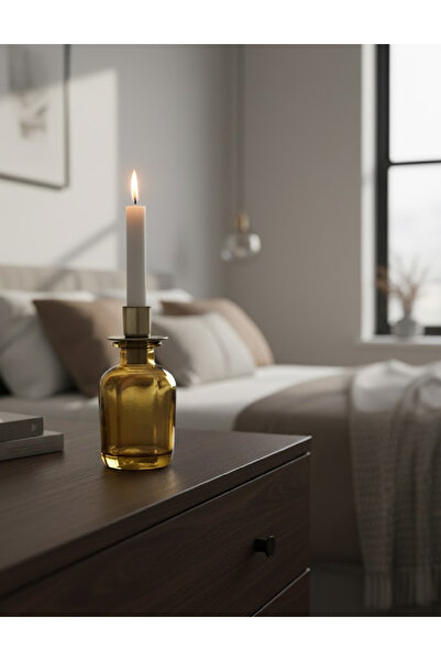 Evendi Candle holder, Yellow