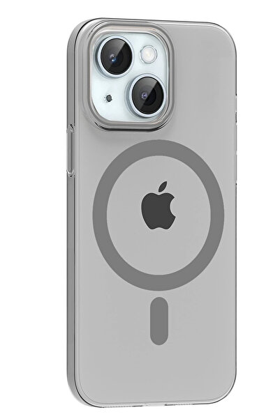 Fuchsia Apple iPhone 14 Pc Blank Magsafe Compatible Cover - Natural Gray