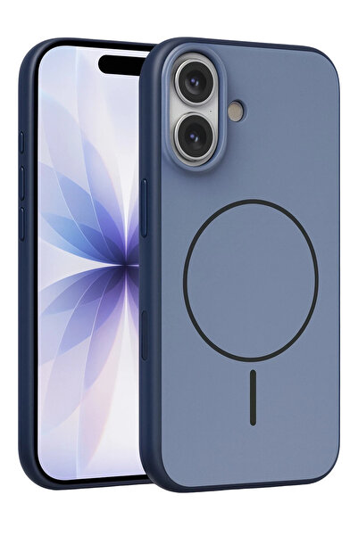Fuchsia Apple iPhone 17 Neva Magsafe Compatible Cover - Navy Blue