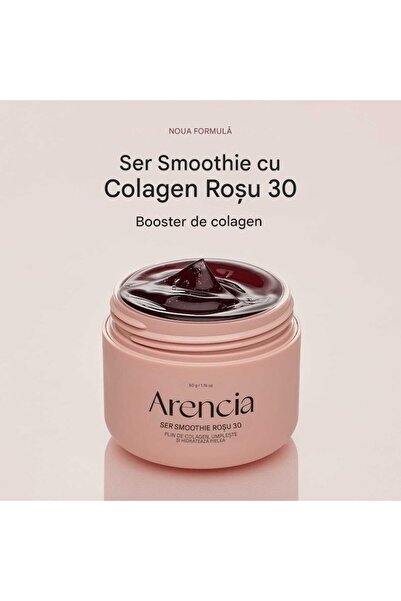 Arencia Overnight Red Smoothie Facial Mask with Serum - Brightening & Soothing, 30% Red Collagen