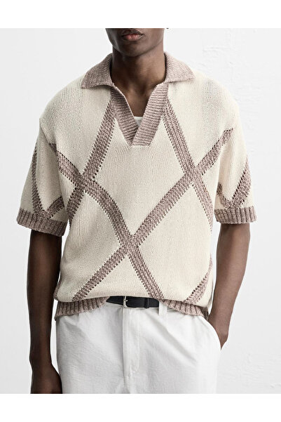 Evendi Blouse, Cream/Brown