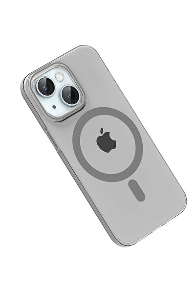 Fuchsia Apple iPhone 14 Pc Blank Magsafe Compatible Cover - Natural Gray