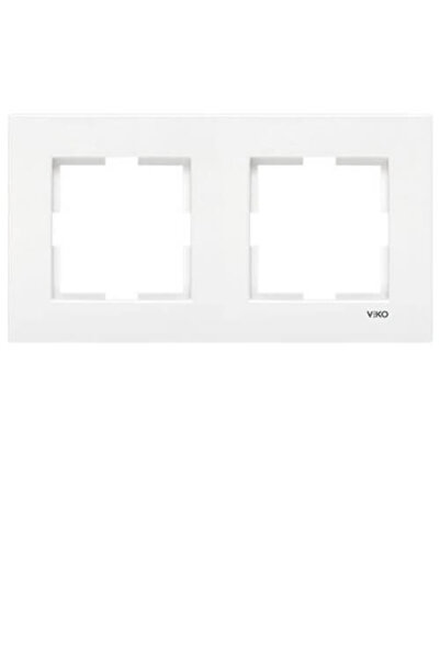 VİKO Karre Beyaz İkili Çerçeve