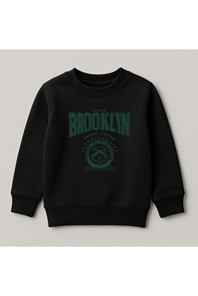 SVART WEAR سترة بروكلين مطبوع للأطفال مصنوعة من القطن بنسبة 100%