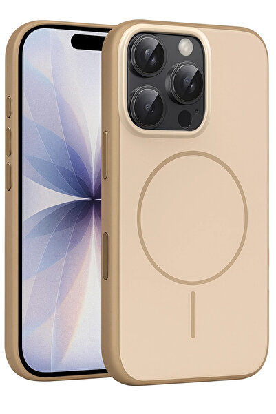 Fuchsia Apple iPhone 16 Pro Max Neva Magsafe Compatible Cover - Gold