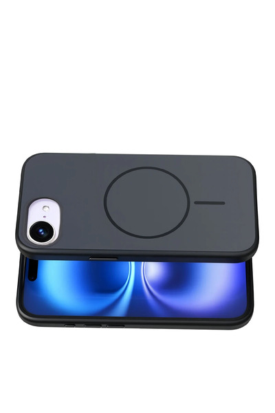 Fuchsia Apple iPhone 16E Neva Magsafe Compatible Cover - Black