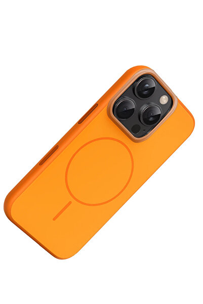 Fuchsia Apple iPhone 16 Pro Max Neva Magsafe Compatible Cover - Orange