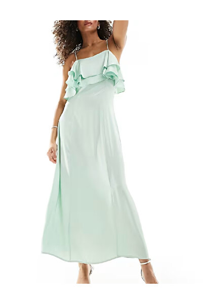VILA Long dress, Green