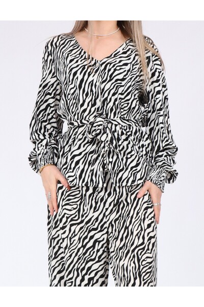 ONLY Blouse, White/Black