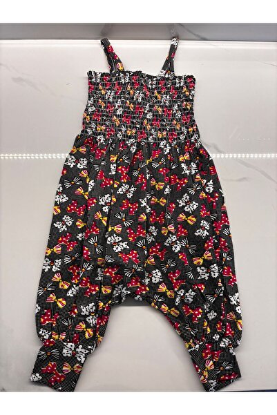 EMEL DURMAZ KIZ ÇOCUK ASKILI ŞALVARLI TULUM 2-6 YAŞ