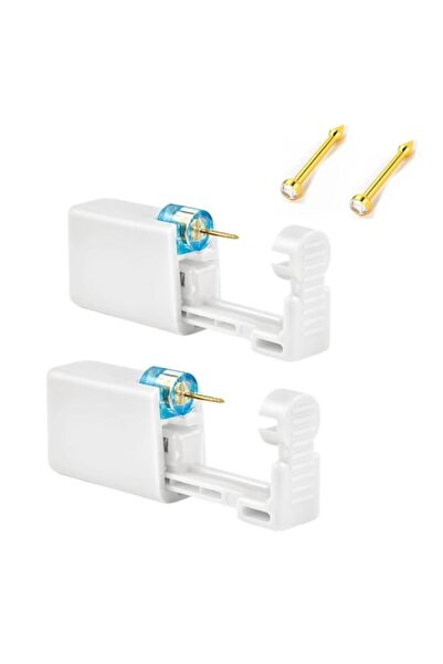 TREXORA Set de 2 piercing-uri nazale de unică folosință, TREXORA, oțel inoxid...
